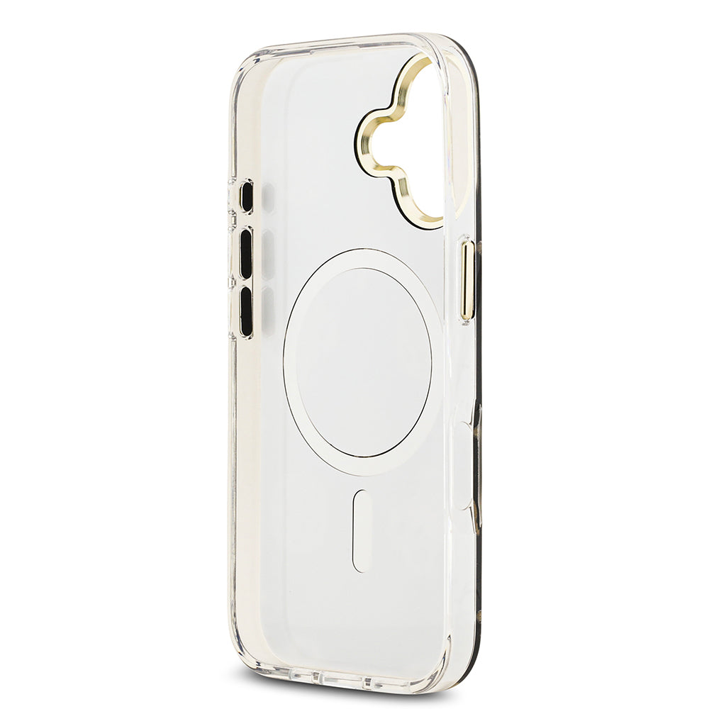 Apple iPhone 17 Kılıf Guess Orjinal Lisanslı Metal Kamera Çerçeveli Simli Aynalı Kapak Gümüş