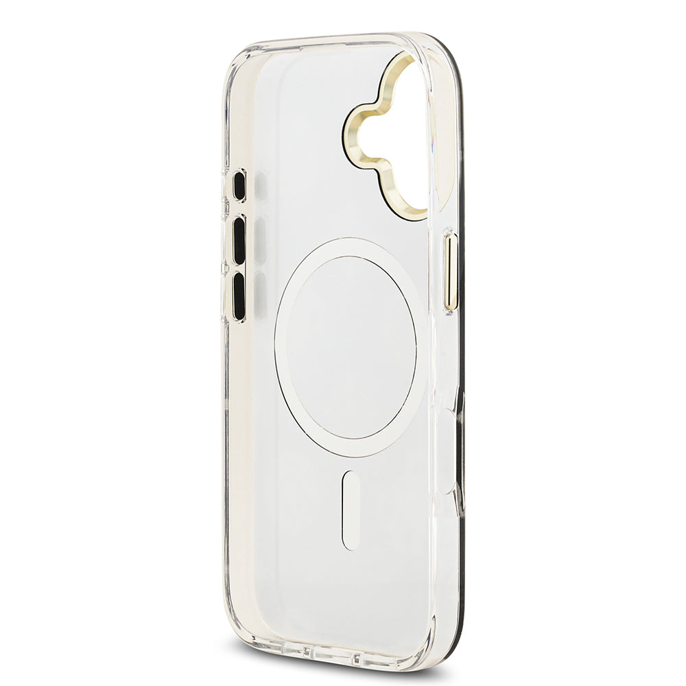 Apple iPhone 17 Kılıf Guess Orjinal Lisanslı Metal Kamera Çerçeveli Simli Aynalı Kapak Gold