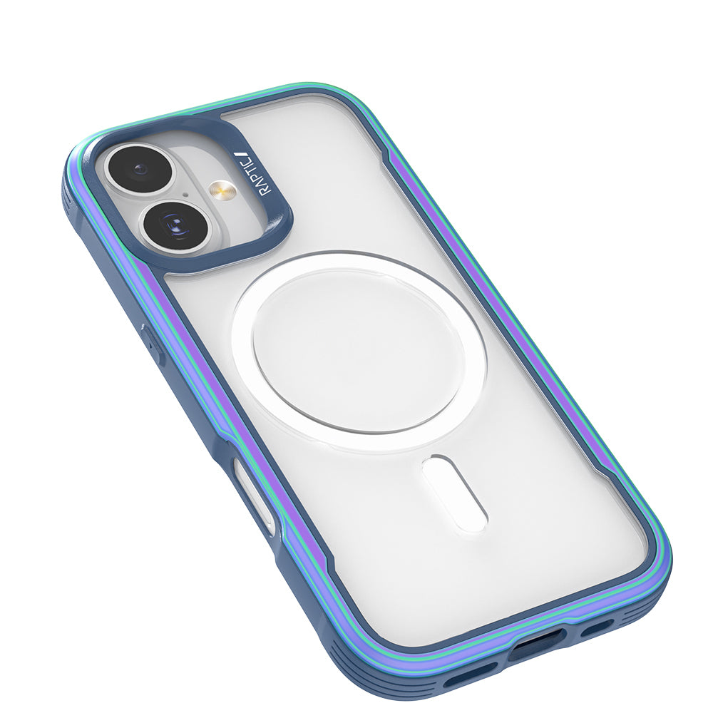 Apple iPhone 17 Kılıf M-safe Şarj Özellikli Airbagli Raptic Shield Serisi Şeffaf Arka Yüzey Kapak Siyah