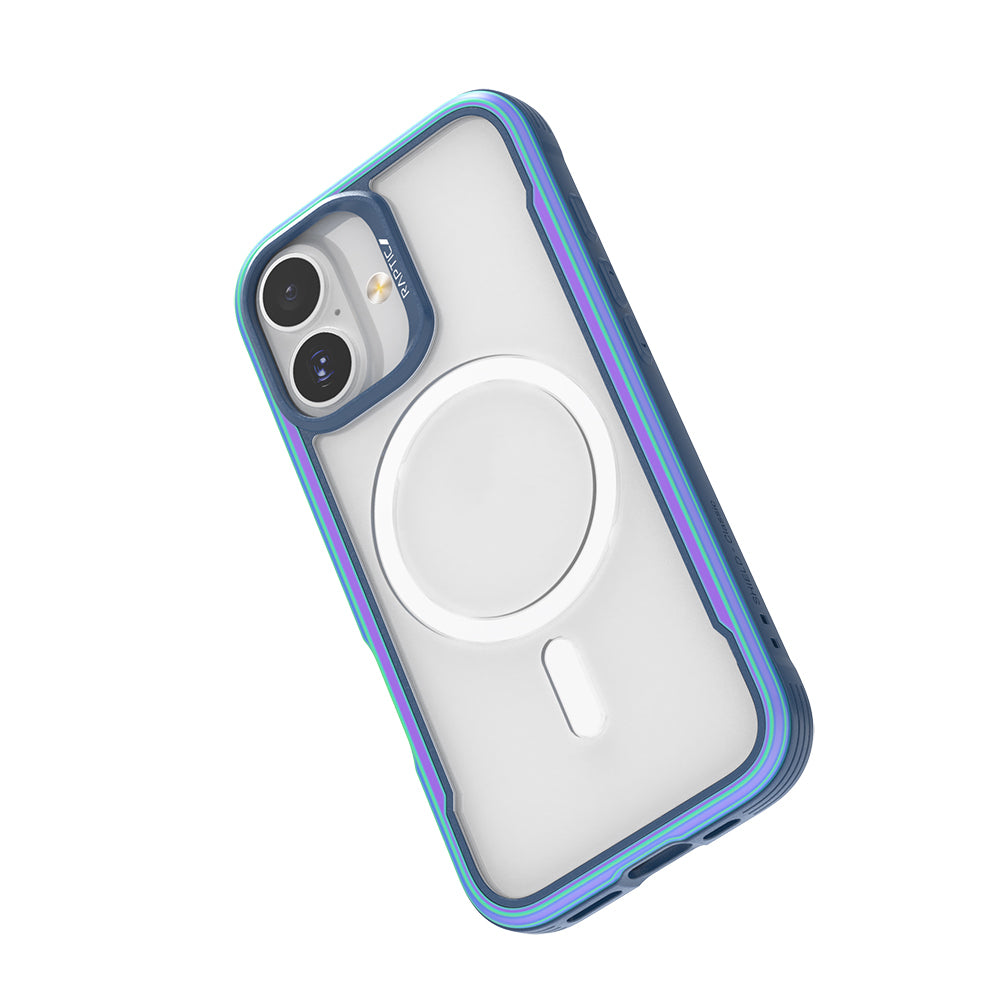 Apple iPhone 17 Kılıf M-safe Şarj Özellikli Airbagli Raptic Shield Serisi Şeffaf Arka Yüzey Kapak Siyah