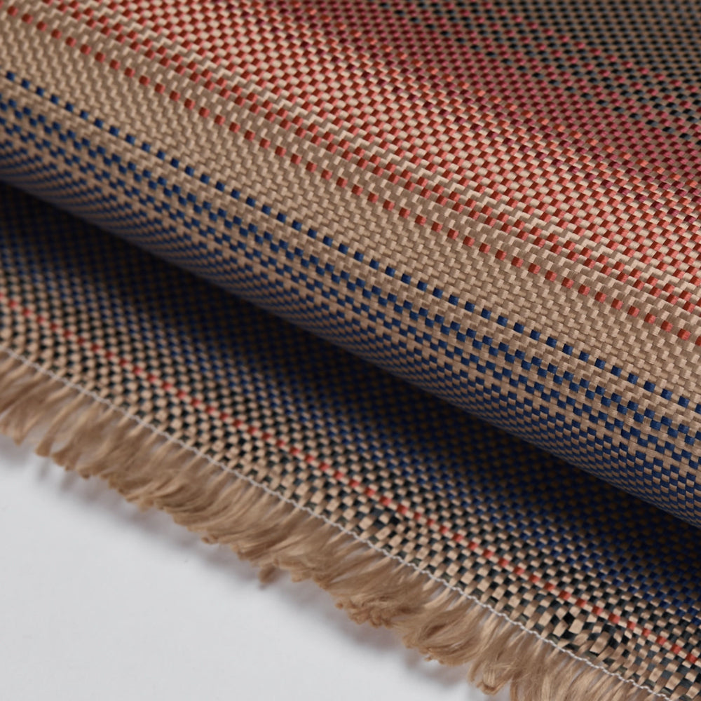 Apple iPhone 17 Kılıf M-safe Şarj Özellikli Aramid Fiber Pitaka Tactile Woven Sunset-Moonrise Serisi Kapak Kahverengi