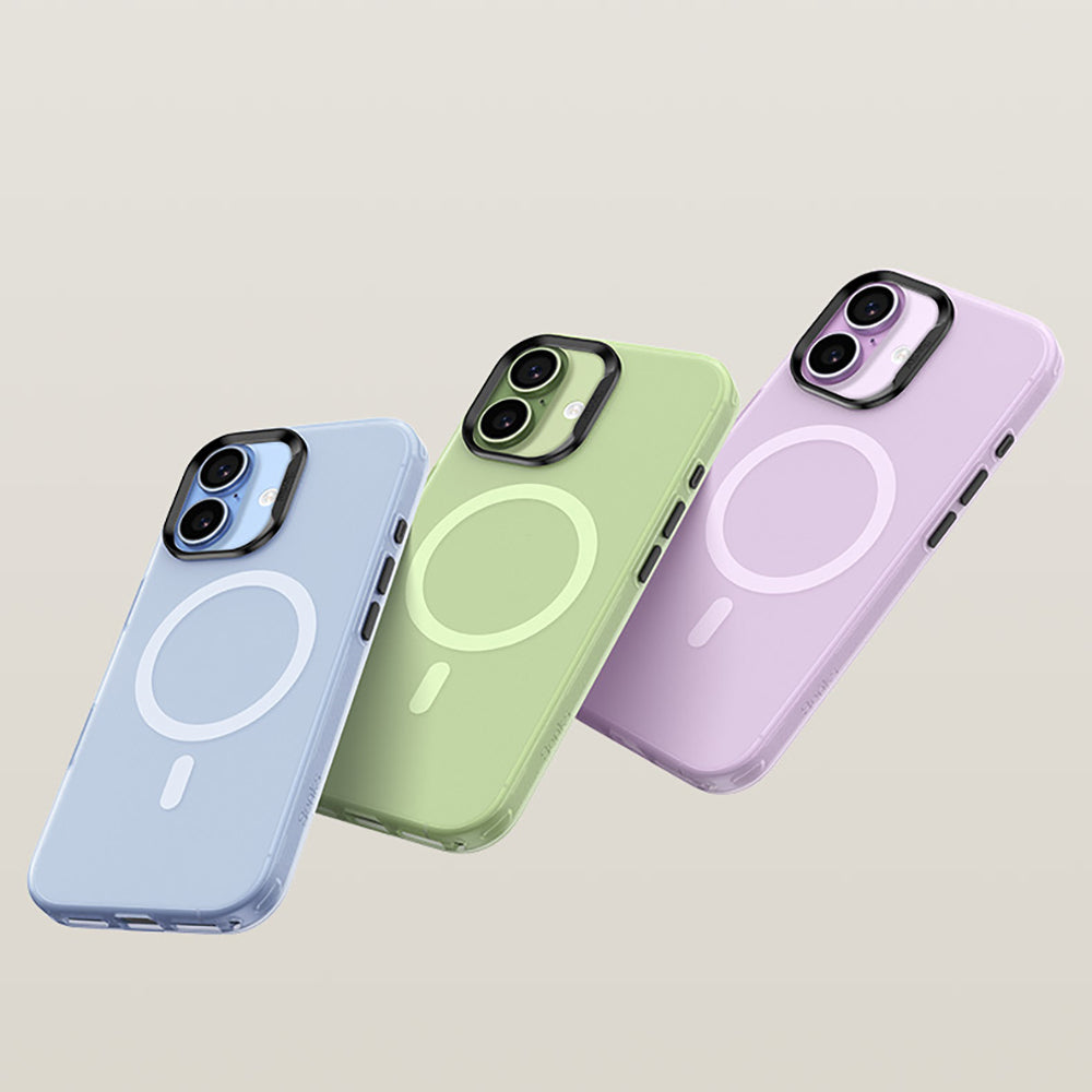 Apple iPhone 17 Kılıf M-safe Şarj Özellikli Benks Lucid Armor Kapak Açık Yeşil