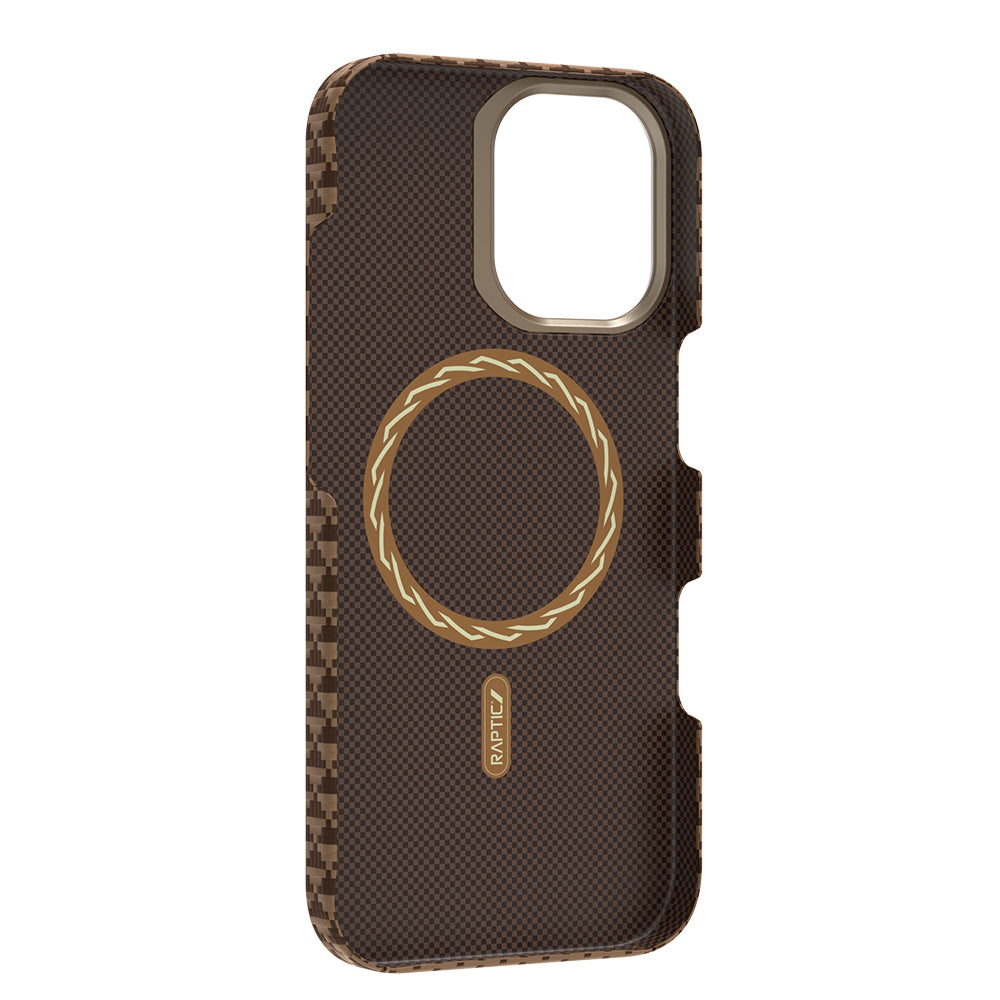 Apple iPhone 17 Kılıf M-safe Şarj Özellikli Raptic Aramid Skin Origin Serisi Kapak Kırmızı