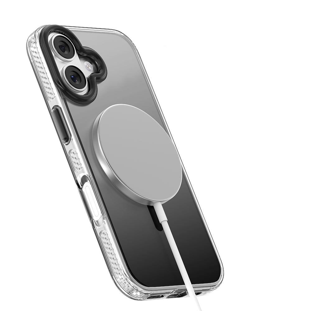 Apple iPhone 17 Kılıf M-safe Şarj Özellikli Sararmaya Karşı Dayanıklı Mutural Icesense Serisi Kapak Siyah