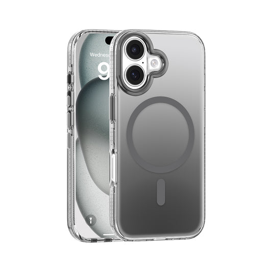 Apple iPhone 17 Kılıf M-safe Şarj Özellikli Sararmaya Karşı Dayanıklı Mutural Icesense Serisi Kapak Gri