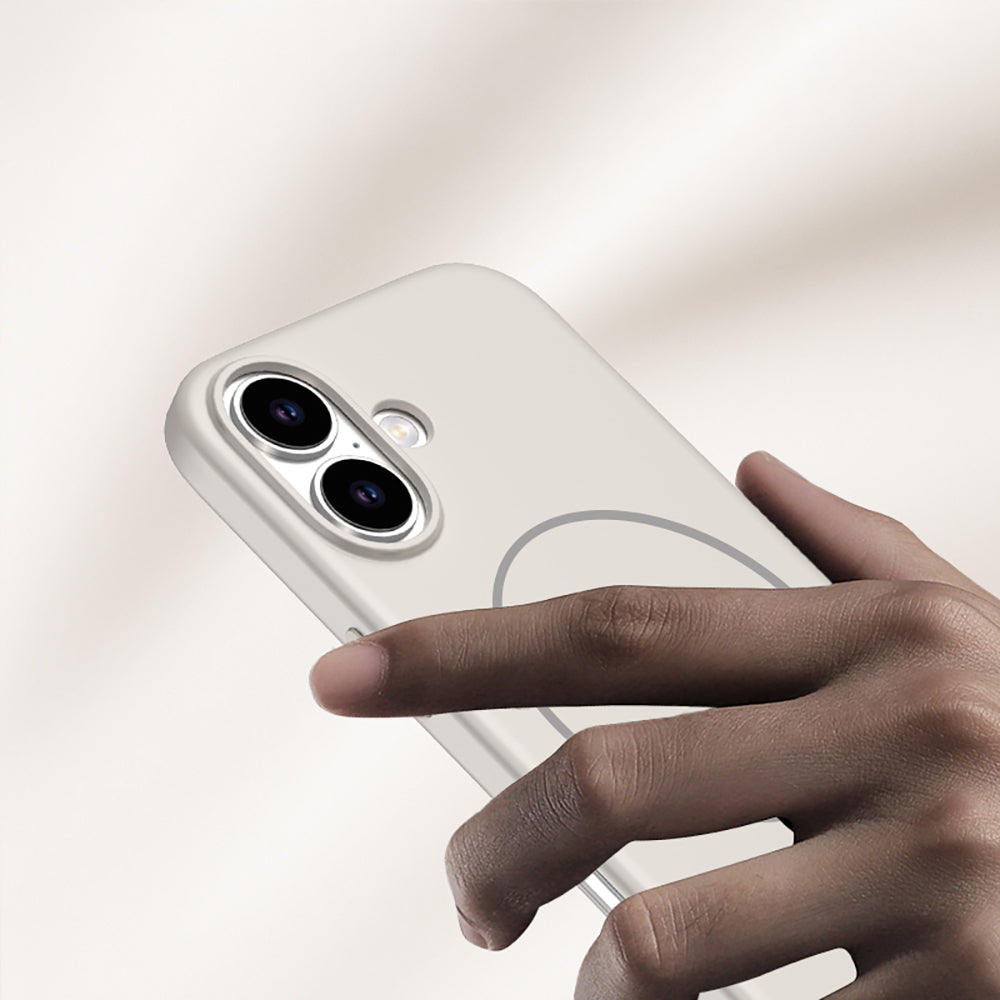 Apple iPhone 17 Kılıf M-safe Şarj Özellikli Wlons Liza Kapak Turuncu