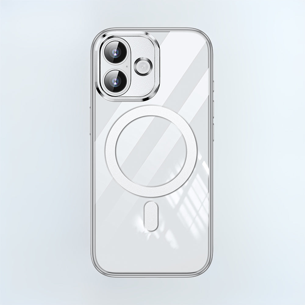 Apple iPhone 17 Kılıf M-safe Şarj Özellikli Wlons Standlı Efsane Kapak Mavi