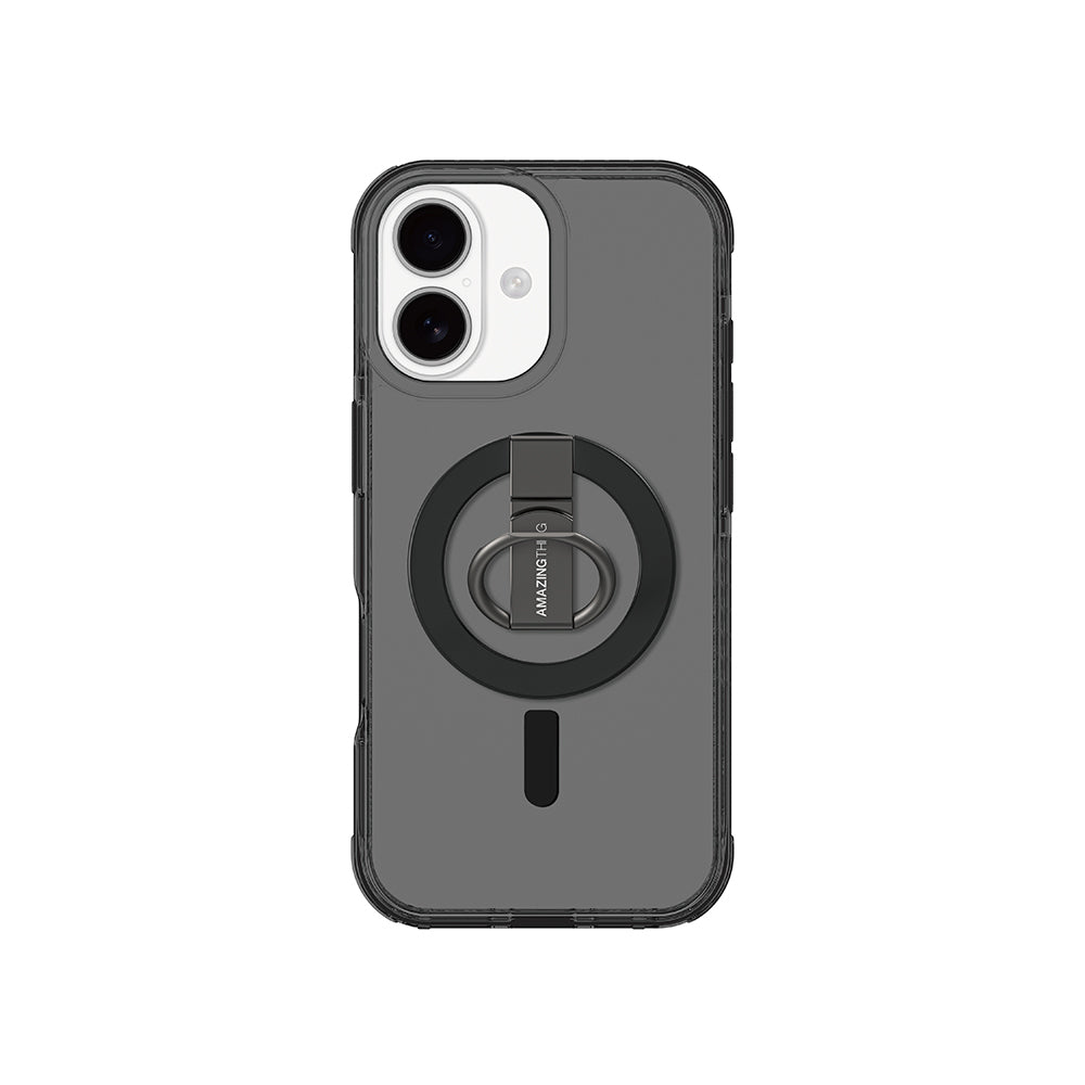 Apple iPhone 17 Kılıf M-safe Şarj Özellikli Yüzük Standlı Amazingthing Titan Pro Serisi Kapak