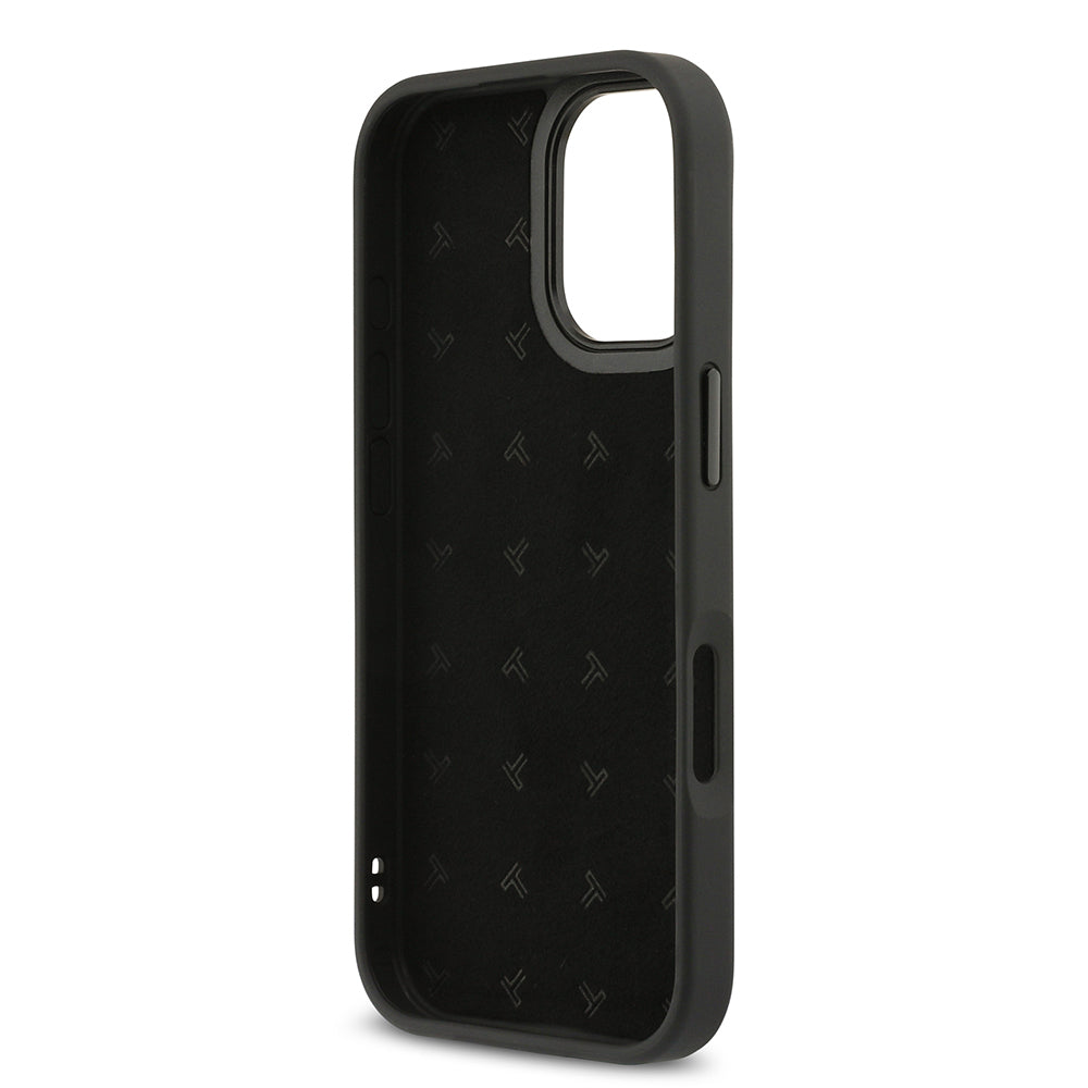 Apple iPhone 17 Kılıf TUMI Orjinal Lisanslı Deri Dikey Kartlıklı Kapak Siyah