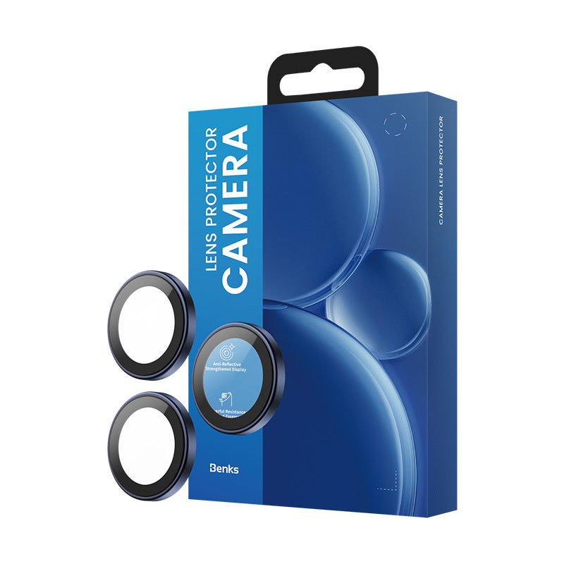 Apple iPhone 17 Pro Benks DR Safir Kamera Lens Koruyucu Mavi