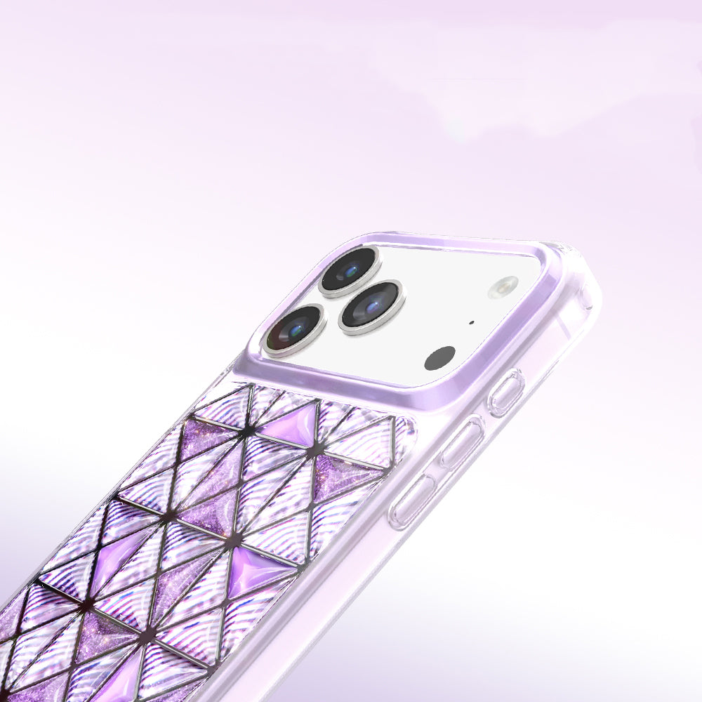 Apple iPhone 17 Pro Kılıf 3D Buz Blok Desenli Zore Paris Kairo TPU Kapak