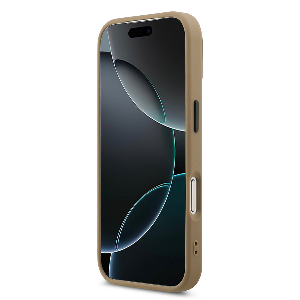 Apple iPhone 17 Pro Kılıf DKNY Orjinal Lisanslı M-safe Şarj Özellikli PU Deri Kabartmalı Kapak Siyah