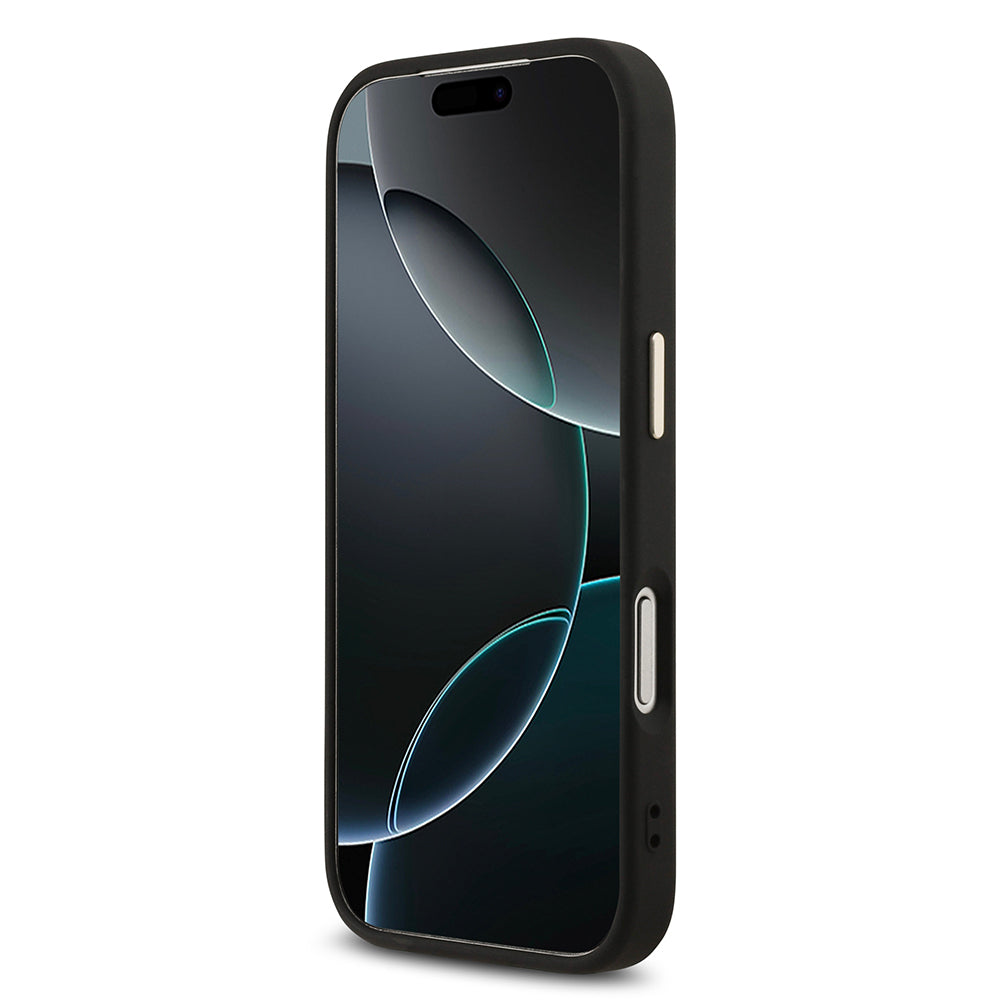 Apple iPhone 17 Pro Kılıf Guess Orjinal Lisanslı 4G Büyük Metal Kamera Çerçeveli ve Logolu Glitter Kapak Gold