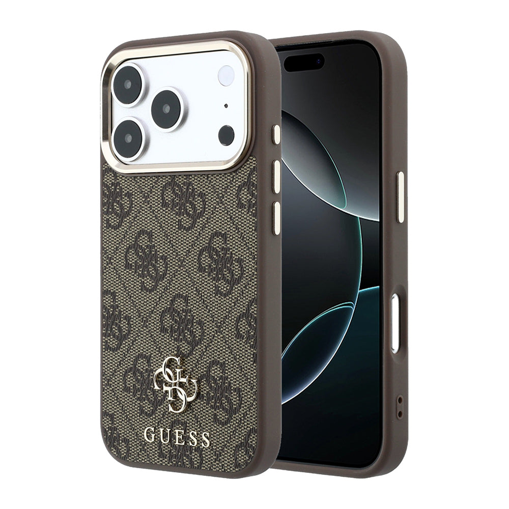 Apple iPhone 17 Pro Kılıf Guess Orjinal Lisanslı M-safe Şarj Özellikli Small 4G Classic Logolu Kapak