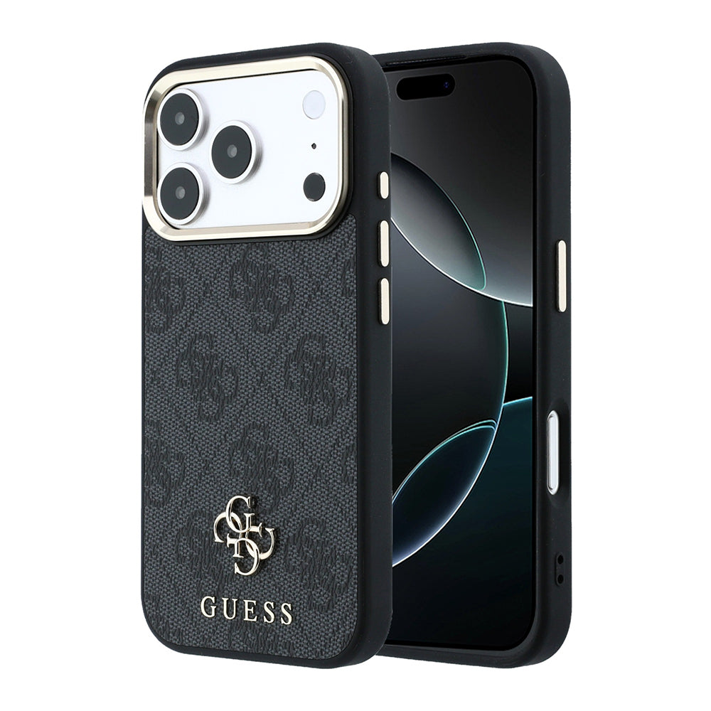 Apple iPhone 17 Pro Kılıf Guess Orjinal Lisanslı M-safe Şarj Özellikli Small 4G Classic Logolu Kapak