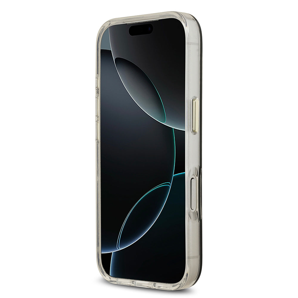 Apple iPhone 17 Pro Kılıf Guess Orjinal Lisanslı Metal Kamera Çerçeveli Simli Aynalı Kapak Gümüş