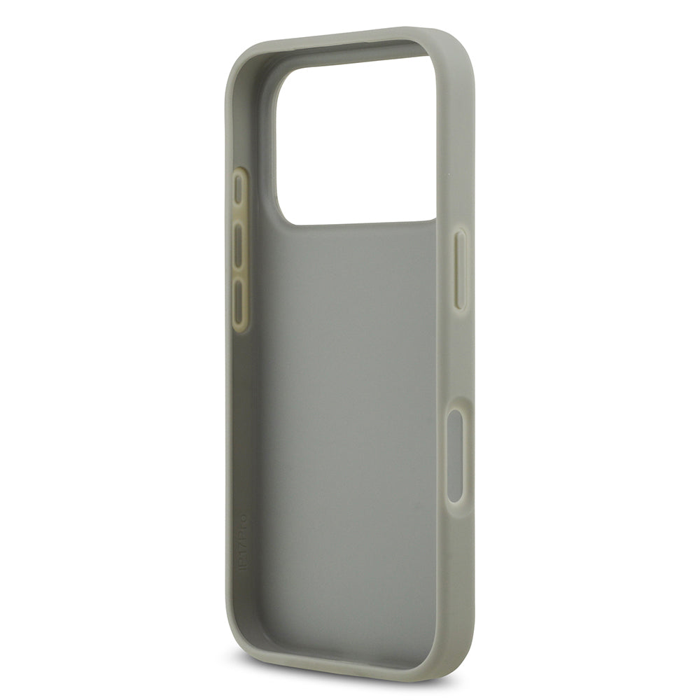 Apple iPhone 17 Pro Kılıf Guess Orjinal Lisanslı Taşlı Arka Yüzey Üçgen Logolu Kapak Siyah