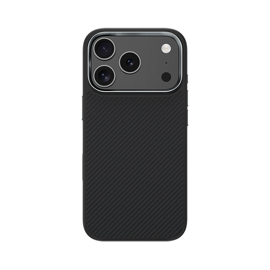 Apple iPhone 17 Pro Kılıf Karbon Fiber M-safe Şarj Özellikli Benks Hybrid ArmorPro 600D Kevlar Kapak
