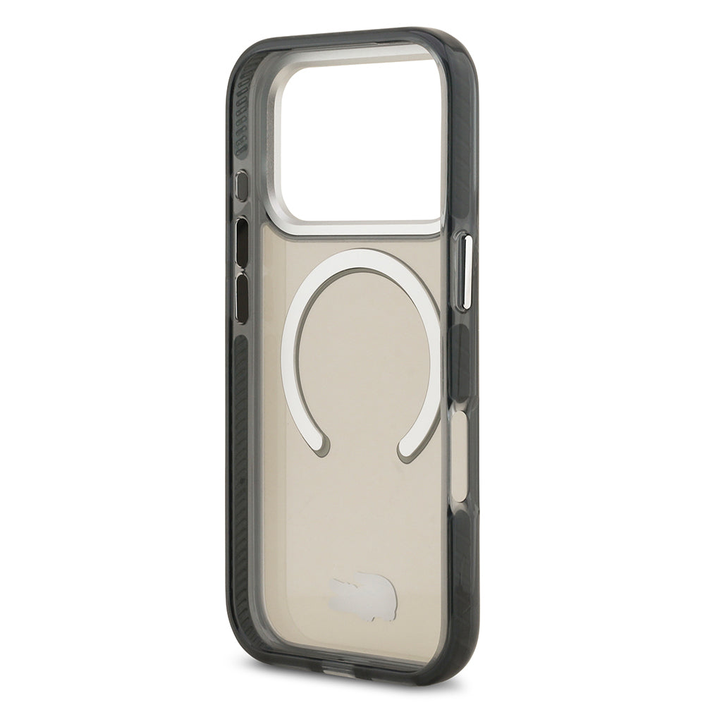 Apple iPhone 17 Pro Kılıf Lacoste Orjinal Lisanslı M-safe Şarj Özellikli İkonik Timsah Logolu Buzlu Kapak Yeşil