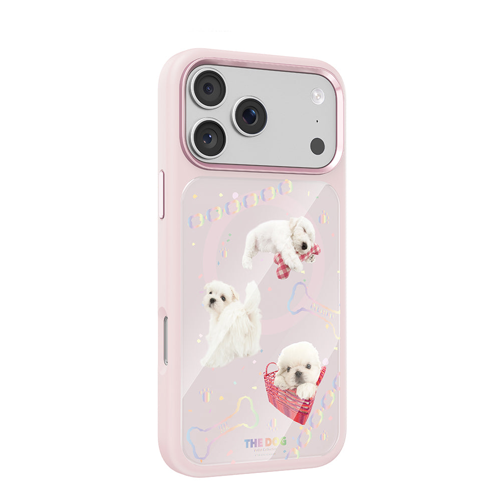 Apple iPhone 17 Pro Kılıf M-safe Şarj Özellikli 3D Baskılı Tasarım Mutural The Dog Serisi Kapak