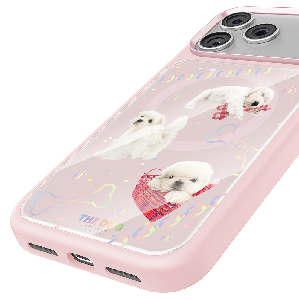 Apple iPhone 17 Pro Kılıf M-safe Şarj Özellikli 3D Baskılı Tasarım Mutural The Dog Serisi Kapak