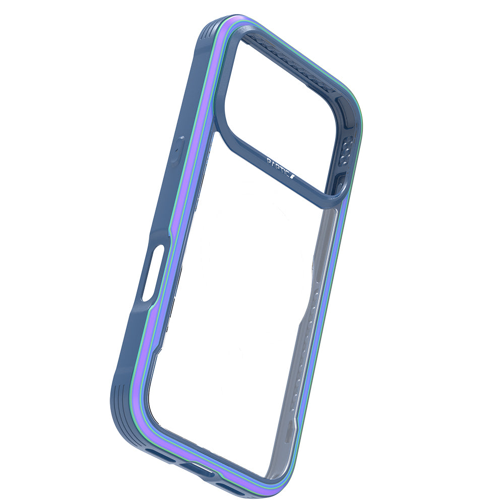 Apple iPhone 17 Pro Kılıf M-safe Şarj Özellikli Airbagli Raptic Shield Serisi Şeffaf Arka Yüzey Kapak Colorful