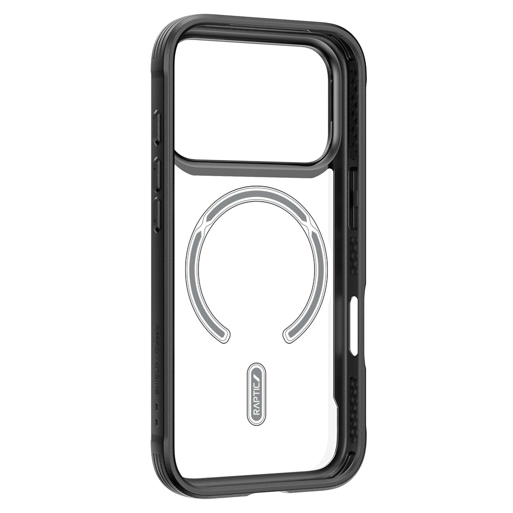 Apple iPhone 17 Pro Kılıf M-safe Şarj Özellikli Airbagli Raptic Shield Serisi Şeffaf Arka Yüzey Kapak Colorful