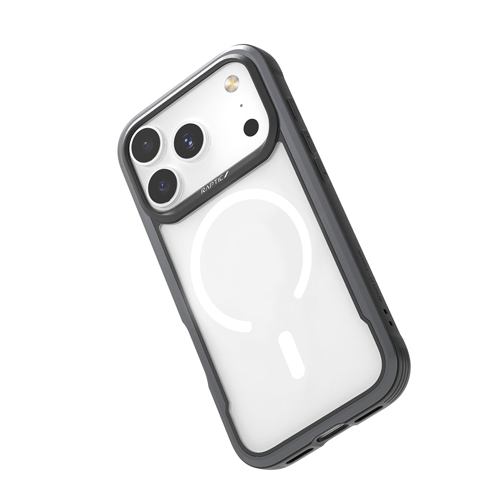 Apple iPhone 17 Pro Kılıf M-safe Şarj Özellikli Airbagli Raptic Shield Serisi Şeffaf Arka Yüzey Kapak Colorful