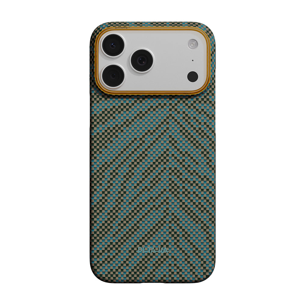 Apple iPhone 17 Pro Kılıf M-safe Şarj Özellikli Aramid Karbon Fiber Pitaka Breath of Veins Serisi Kapak