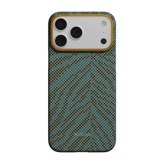 Apple iPhone 17 Pro Kılıf M-safe Şarj Özellikli Aramid Karbon Fiber Pitaka Breath of Veins Serisi Kapak