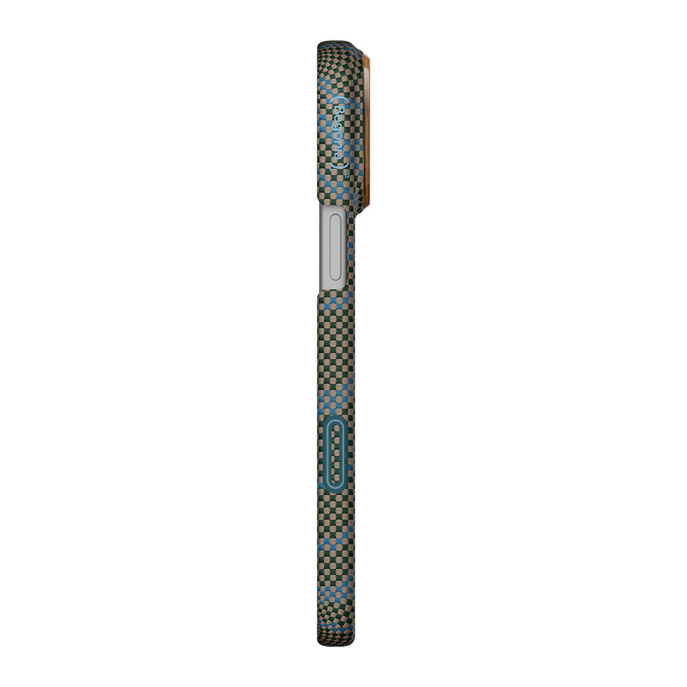 Apple iPhone 17 Pro Kılıf M-safe Şarj Özellikli Aramid Karbon Fiber Pitaka Breath of Veins Serisi Kapak