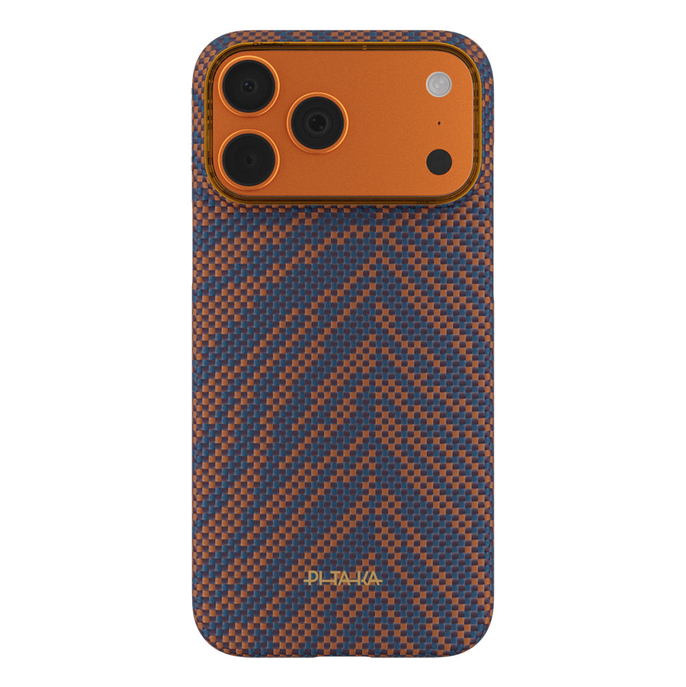 Apple iPhone 17 Pro Kılıf M-safe Şarj Özellikli Aramid Karbon Fiber Pitaka Breath of Veins Serisi Kapak