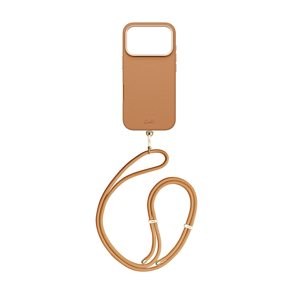 Apple iPhone 17 Pro Kılıf M-safe Şarj Özellikli Askı İpli Coehl Mirelle Kapak Siyah