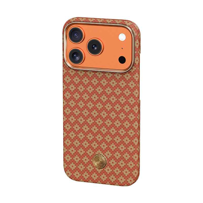 Apple iPhone 17 Pro Kılıf M-Safe Şarj Özellikli Benks ArmorAir ArmorGrid Serisi Kevlar Kapak