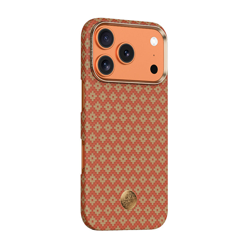 Apple iPhone 17 Pro Kılıf M-Safe Şarj Özellikli Benks ArmorAir ArmorGrid Serisi Kevlar Kapak