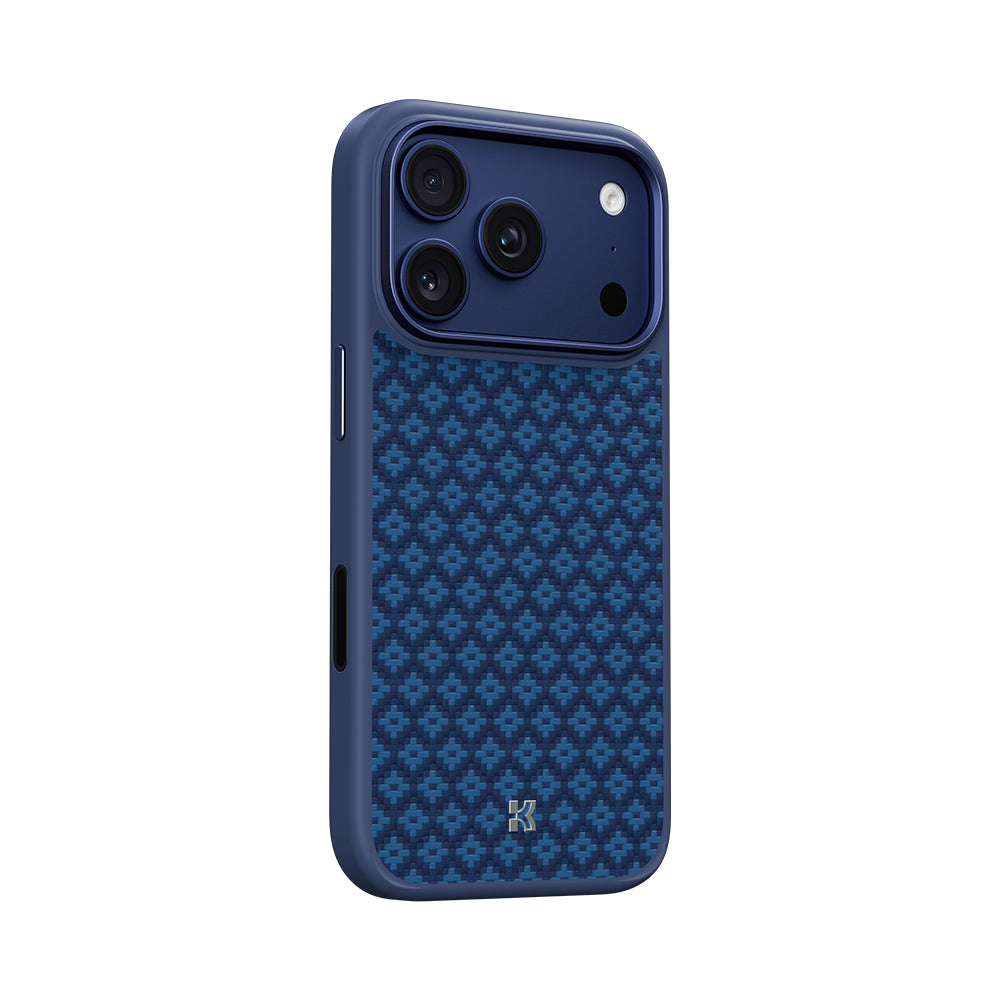 Apple iPhone 17 Pro Kılıf M-Safe Şarj Özellikli Benks ArmorPro ArmorGrid Serisi Kevlar Kapak
