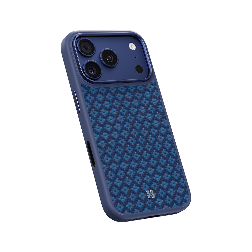 Apple iPhone 17 Pro Kılıf M-Safe Şarj Özellikli Benks ArmorPro ArmorGrid Serisi Kevlar Kapak