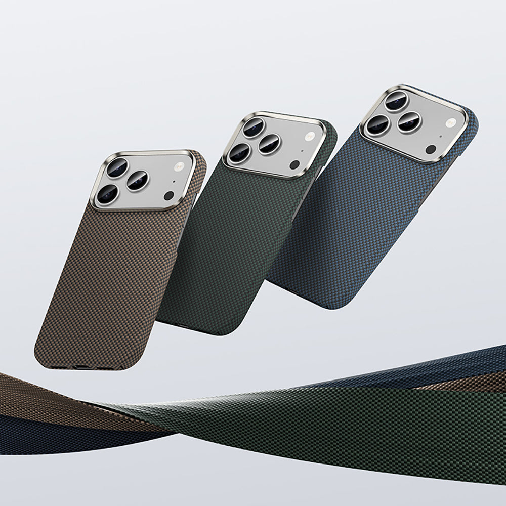 Apple iPhone 17 Pro Kılıf M-safe Şarj Özellikli Benks Yeni Seri ArmorTint ArmorAir Kevlar Kapak Mavi