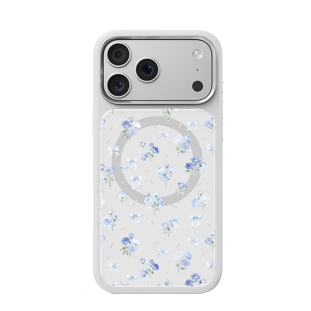 Apple iPhone 17 Pro Kılıf M-safe Şarj Özellikli Çiçek Tasarımlı Mutural Flower Serisi Kapak