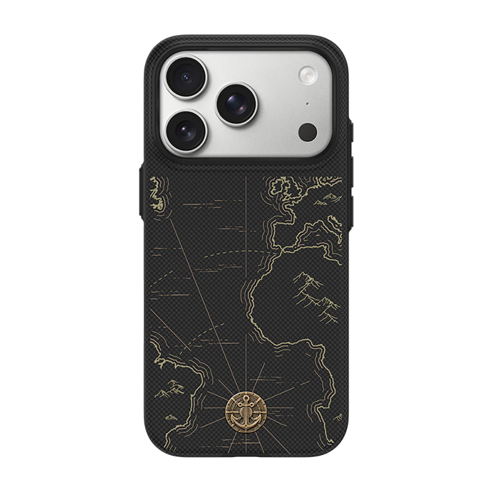 Apple iPhone 17 Pro Kılıf M-safe Şarj Özellikli Karbon Fiber Tasarımlı Benks ArmorEdge Air Navigator Kevlar Kapak