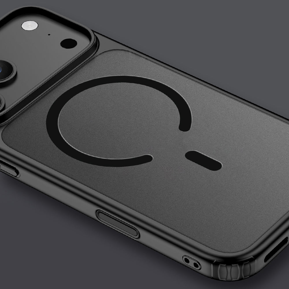 Apple iPhone 17 Pro Kılıf M-safe Şarj Özellikli Mat Arka Yüzey Wlons Lola Kapak Turuncu