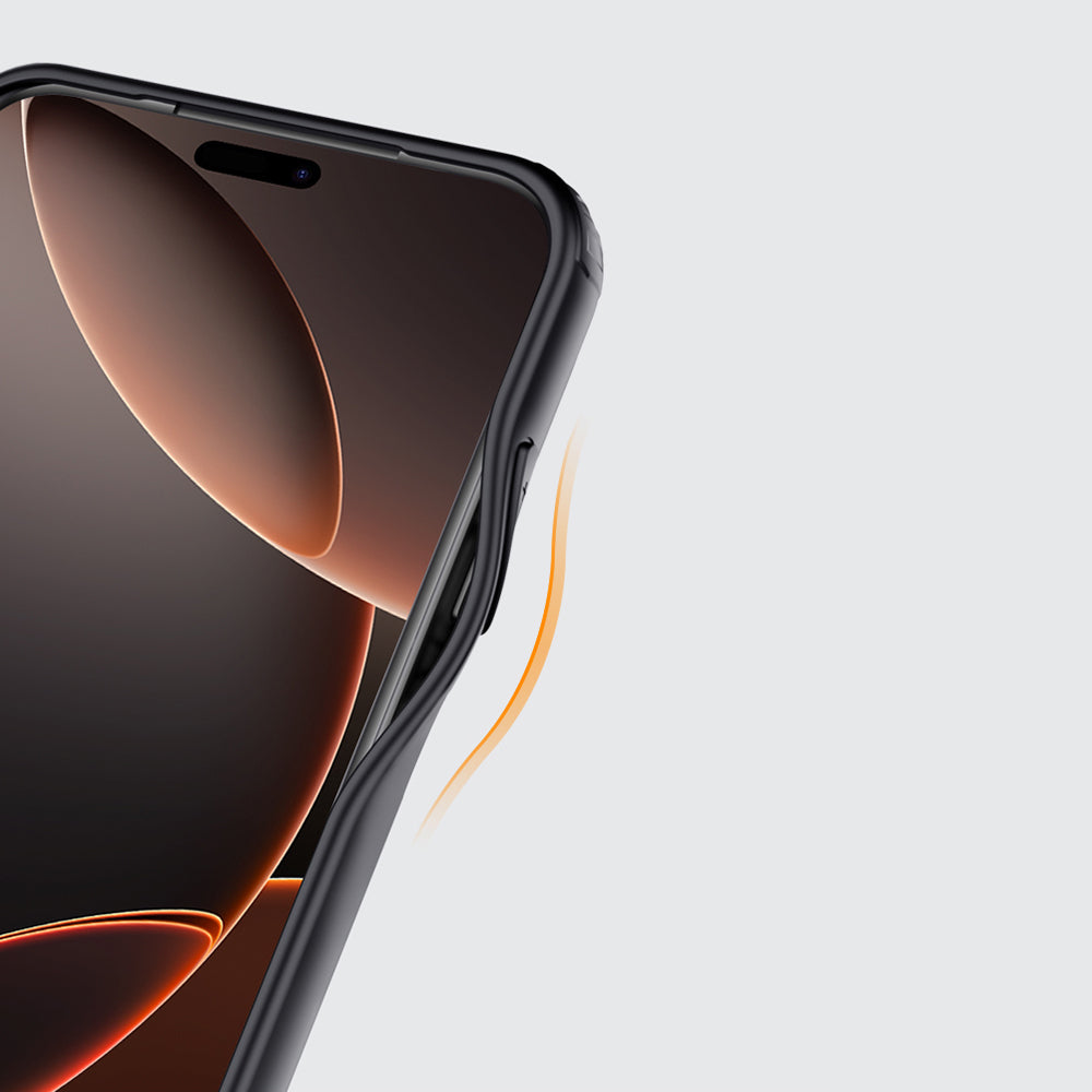 Apple iPhone 17 Pro Kılıf M-safe Şarj Özellikli Mat Arka Yüzey Wlons Lola Kapak Siyah