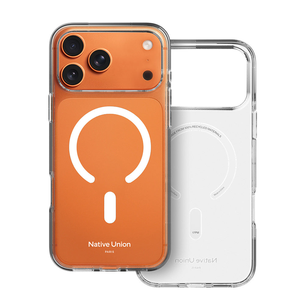 Apple iPhone 17 Pro Kılıf M-safe Şarj Özellikli Native Union RE Clear Serisi Kapak