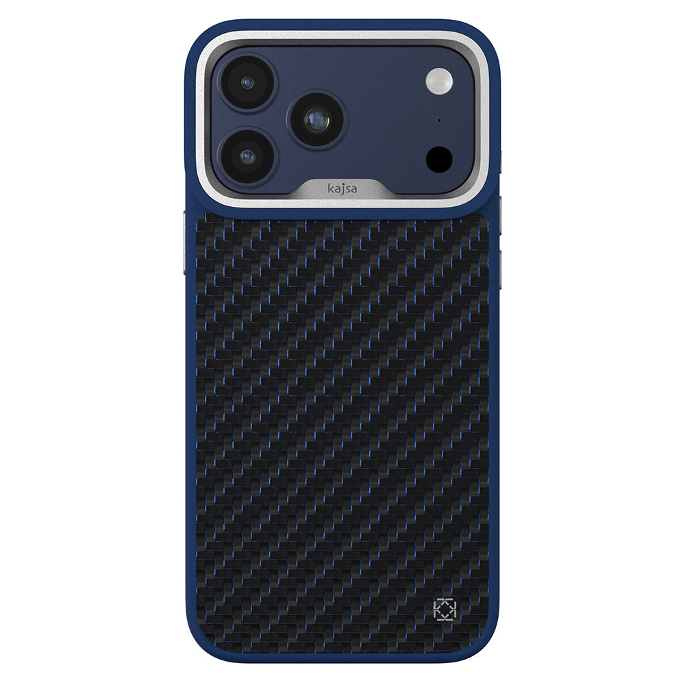 Apple iPhone 17 Pro Kılıf M-safe Şarj Özellikli O-Ring Kajsa Carbon Fiber Serisi Kapak