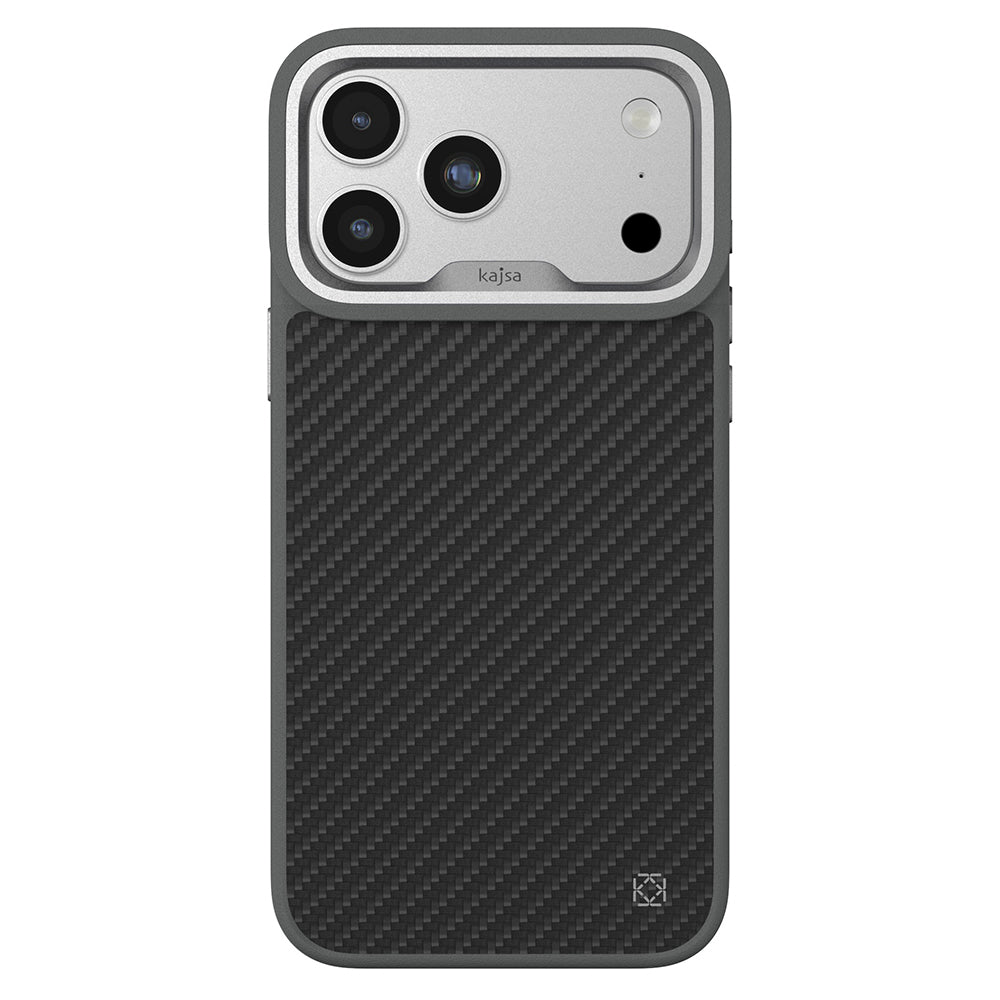 Apple iPhone 17 Pro Kılıf M-safe Şarj Özellikli O-Ring Kajsa Carbon Fiber Serisi Kapak