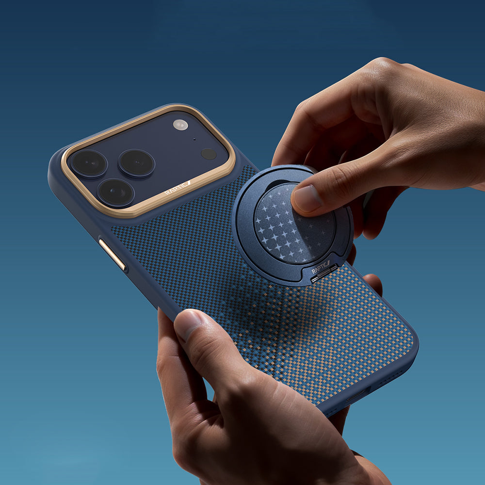 Apple iPhone 17 Pro Kılıf M-safe Şarj Özellikli Raptic Aramid Dual Serenity Serisi Kapak
