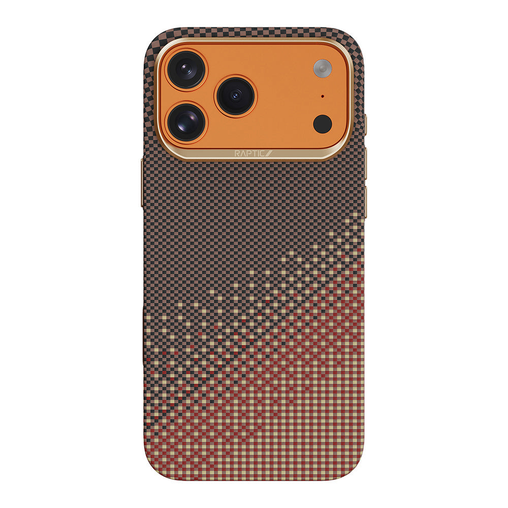 Apple iPhone 17 Pro Kılıf M-safe Şarj Özellikli Raptic Aramid Dual Ultra Serenity Serisi Karbon Kapak