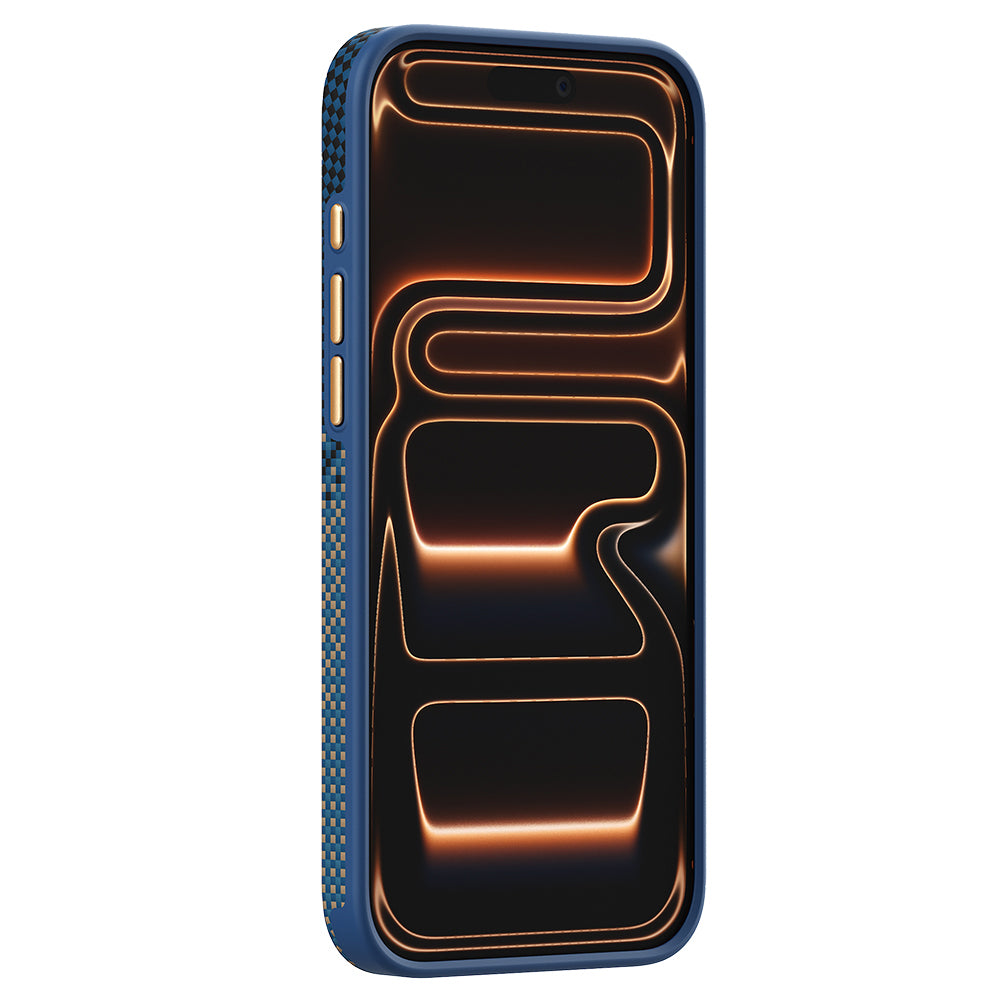 Apple iPhone 17 Pro Kılıf M-safe Şarj Özellikli Raptic Aramid Dual Ultra Serenity Serisi Karbon Kapak