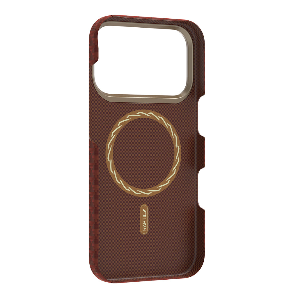 Apple iPhone 17 Pro Kılıf M-safe Şarj Özellikli Raptic Aramid Skin Origin Serisi Kapak Lacivert