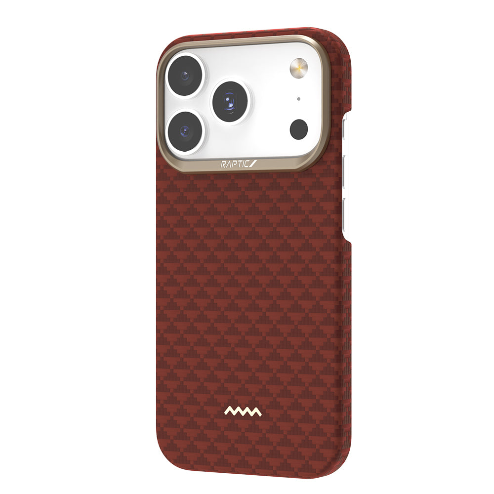 Apple iPhone 17 Pro Kılıf M-safe Şarj Özellikli Raptic Aramid Skin Origin Serisi Kapak Lacivert